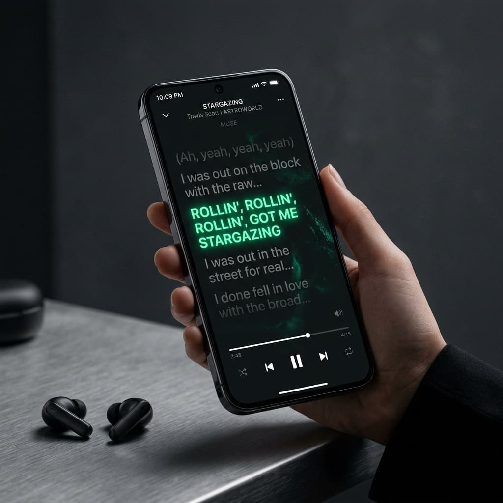 Synced Lyrics Interface